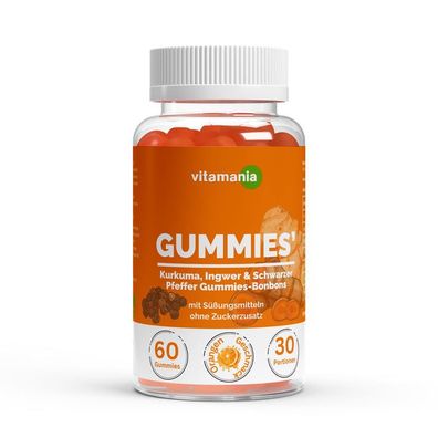 Kurkuma + Ingwer + Schwarzer Pfeffer Gummies