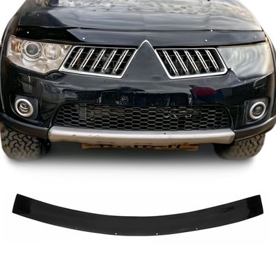 Motorhaube Deflektor Insektenschutz für Mitsubishi Pajero Sport 2008-2016 Dunkel