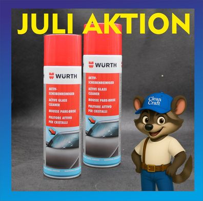 2 AKTIV-Scheibenreiniger von WÜRTH - Reinigungsaktiver Schaum