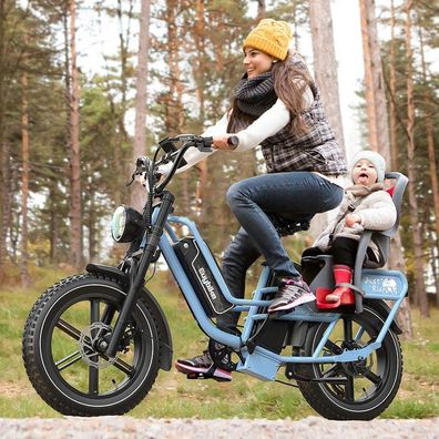 Euybike Elektrofahrräd mit Doppelbatterie City-E-Bike mit großer Reichweite 190 km