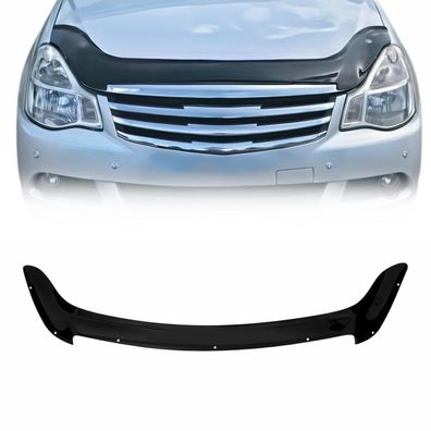 Motorhaube Deflektor Insekten Steinschlagschutz für Nissan Almera 2012-18 Dunkel