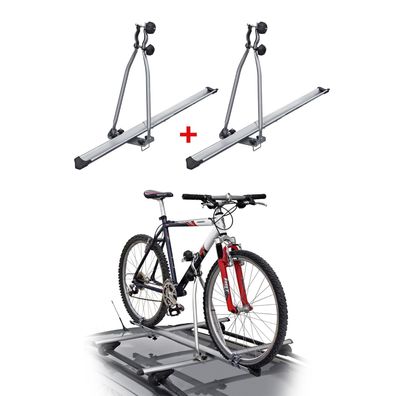 2x Menabo Fahrradträger Huggy bis 15kg ABE Stahl Dachfahrradträger
