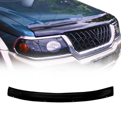 Motorhaube Deflektor Insektenschutz für Mitsubishi Pajero 1998-2008 Dunkel