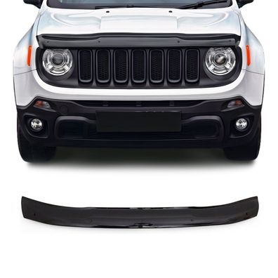 Motorhaube Deflektor Insekten Steinschlagschutz für Jeep Renegade 2014-20 Dunkel