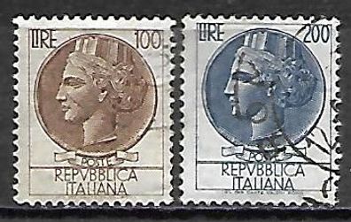 Italien gestempelt Michel-Nummer 1051-1052