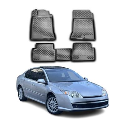 2007-2015 Renault Laguna Fußmatten TPE Schwarz 4 tlg