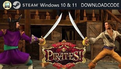 NEU PC Computer Spiel Sid Meiers Pirates für Windows 10 11 STEAM Download Code
