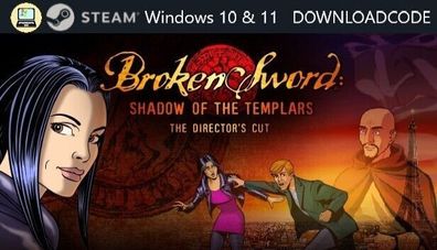 NEU PC Computer Spiel Broken Sword DC für Windows 10 11 STEAM Download Code Key