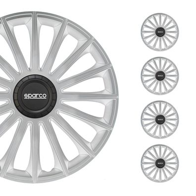 Sparco Radkappen 15 Zoll Treviso Silber 4tlg