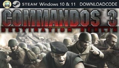 NEU PC Computer Spiel Commandos 3 Destination Berlin für Windows 10 11 STEAM Key