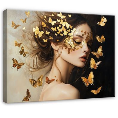 Leinwandbild Abstrakt Frau Wandbild Leinwand Bilder Wanddeko Wohnzimmer Schlafzimmer