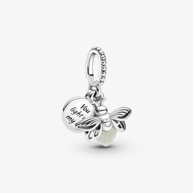 Anhänger - Silber - Glühwürmchen Charm-Anhänger
