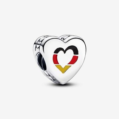 Bead - Silber - Charm deutsche Flagge