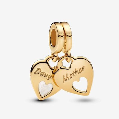 Bead - Vergoldet - Mutter & Tochter Charm