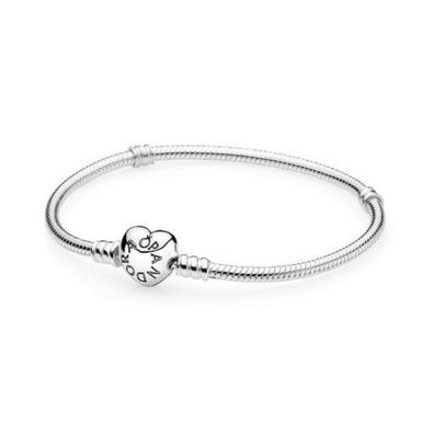 Armband 20 cm - Sterlingsilber - Herz Verschluss