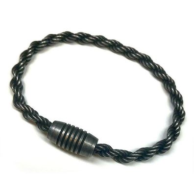 Armband 21cm - Across - Edelstahl - Vintage black