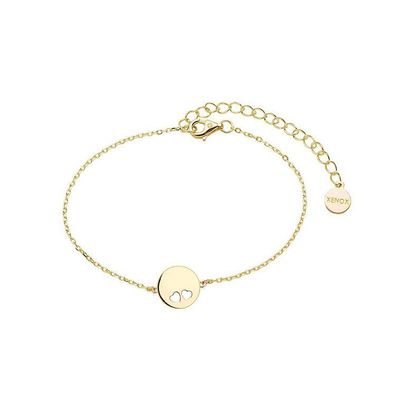 Armkette - Love Story - Silber vergoldet - Herzen