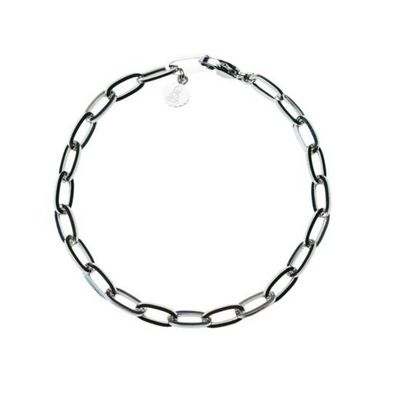 Armkette 19cm - Edelstahl - Paperclip