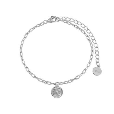 Armkette - Silber - Anhänger kleine Scheibe