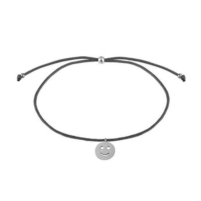 Armkette - Nylon schwarz - Aufschieber Smiley