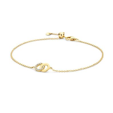 Armband 18 cm - Gold 585 14K - 2 Ringe
