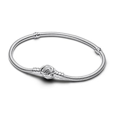Armband 21 cm - Sterlingsilber - Blühende Rose