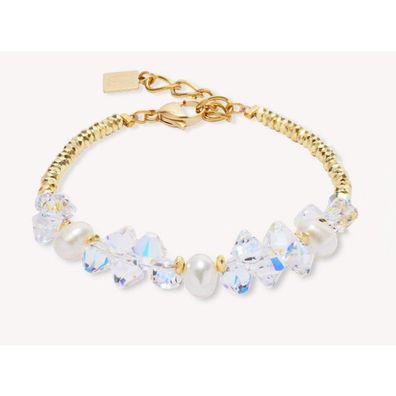 Armband - Edelstahl gold - Dancing Crystal