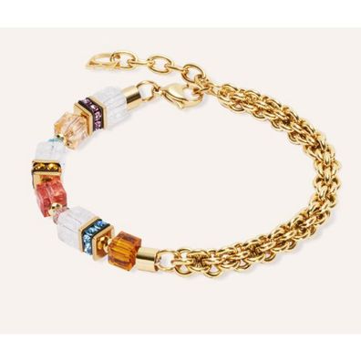 Armband - Edelstahl gold - GeoCube Gold Sunset