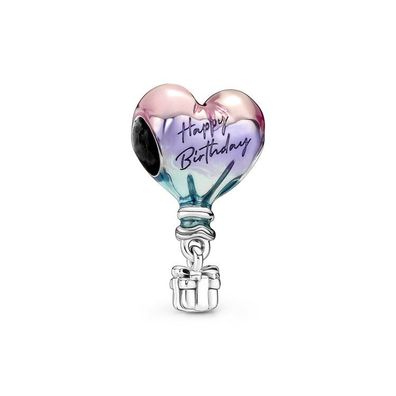 Bead - Silber - Charm Heißluftballon