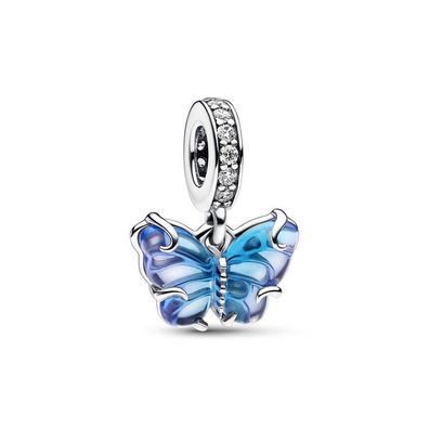 Bead - Silber - Charm Anhänger Schmetterling