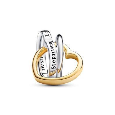 Bead - Silber - Herzen Stiefmutter Charm