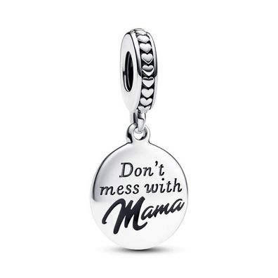 Bead - Silber - Mama Gravierbarer Charm-Anhänger