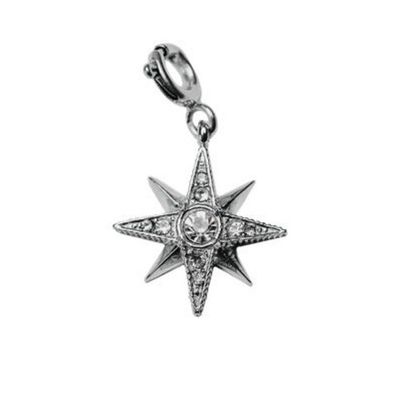 Charm - Edelstahl - Polarstern Glücksbringer