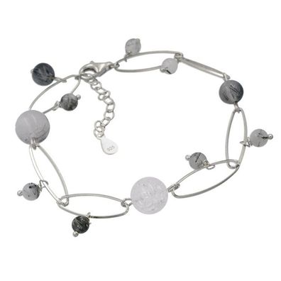 Fußkette - Silber - Kristall Quarz