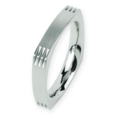Ring 50 - silberfarben - Edelstahl
