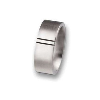 Ring 64 - silberfarben - Edelstahl
