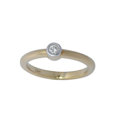 Ring 56 - Gelbgold 585 - Brillant 0,10ct