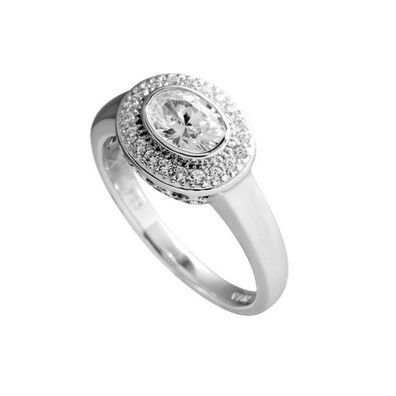 Ring 55 - silberfarben - Sterlingsilber Zirkonia