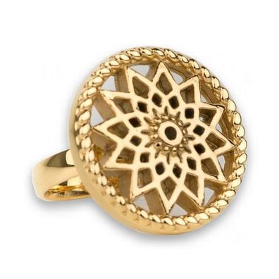 Ring 52 - goldfarben - Edelstahl - Stern