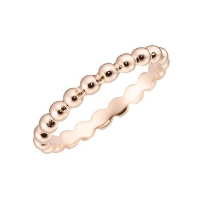 Ring 56 - Rotgold 375 - Halb Kugeln
