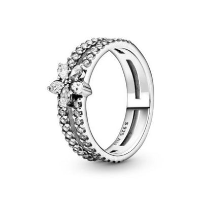 Ring 50 - Sterlingsilber - Schneeflocke