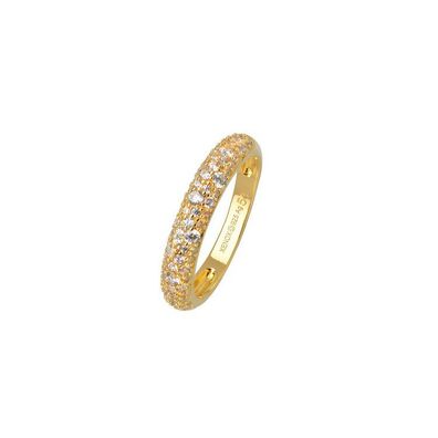 Ring 54 - Sunrise - Silber vergoldet - Zirkonia