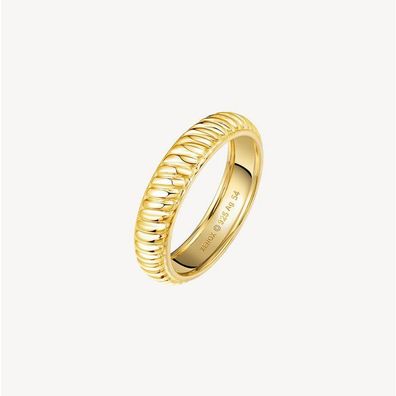 Ring 58 - Twist - 925/- Silber, 18k vergoldet