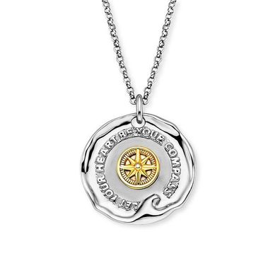 AnhängerKette - Silber - Talismann Windrose