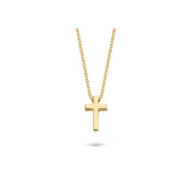 Kette - 585 Gelbgold - Kreuz-Anhänger