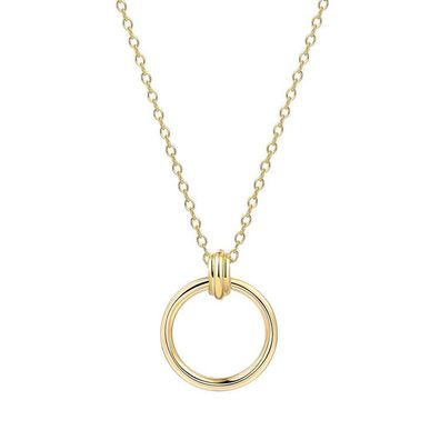 AnhängerKette - Silber goldfarben - Loveknot