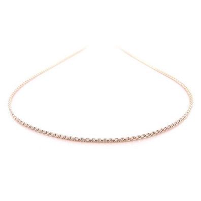 Halskette 80 cm - Edelstahl - Venezianer - rosé