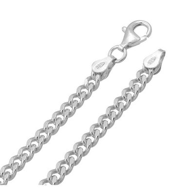 Halskette 50cm - Sterlingsilber - Panzerkette