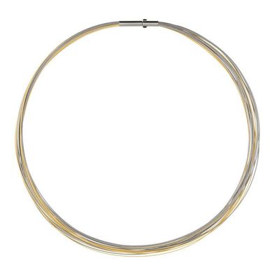 Halsreif 50 - Edelstahl bicolor - 20 Stränge