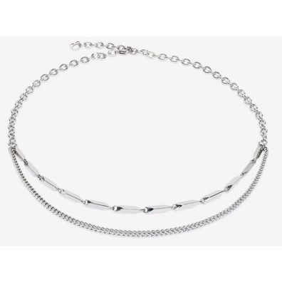Collier - Edelstahl - Twisted Layering